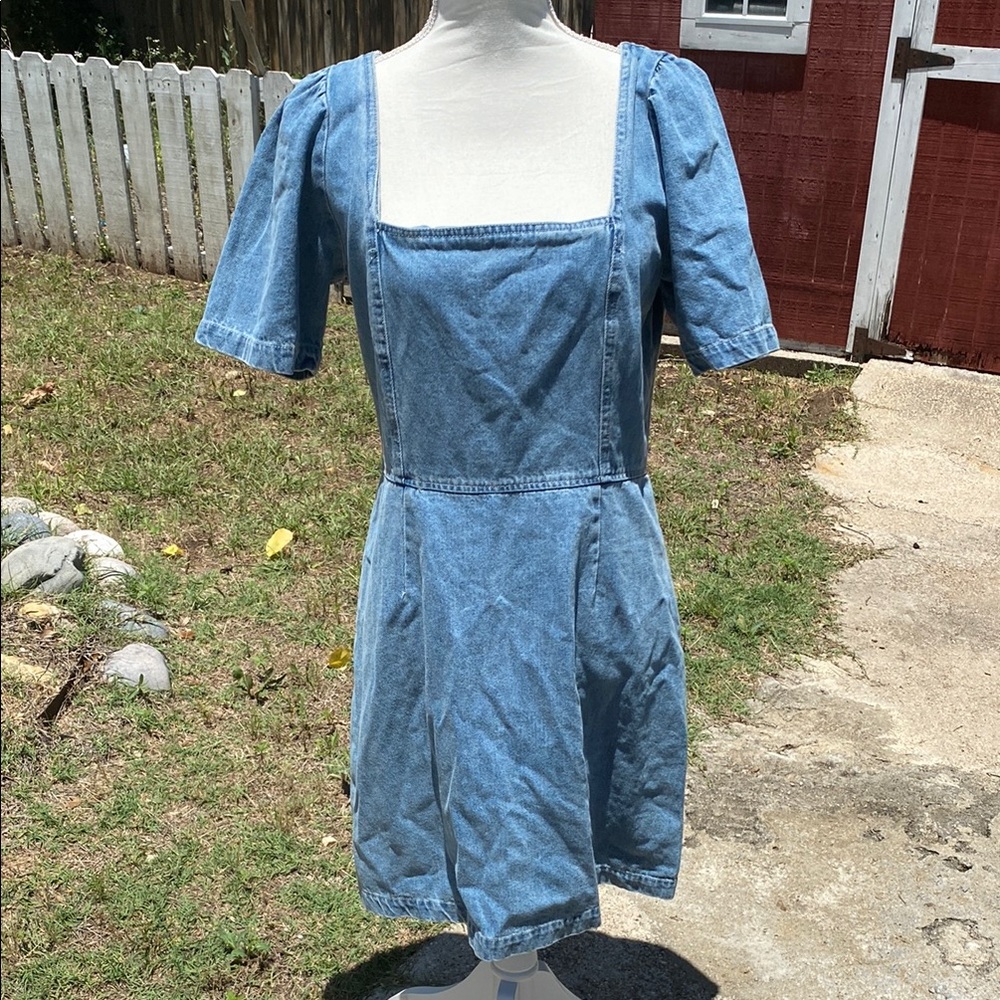 Signature8 Light Blue Denim Mini Dress